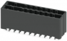 Pin header, 2 pole, pitch 5.08 mm, straight, black, 1378280