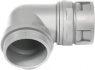 90° hose fitting, M12, 10 mm, polyamide, IP65, gray, (L) 9.5 mm