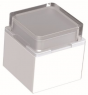 Cap, square, (L x W x H) 15 x 15 x 12 mm, white, for pushbutton switch, 2271.4009