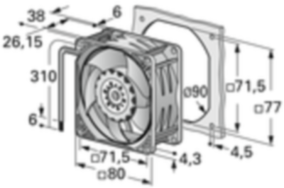 8212 J/2H4 ebm-papst Axial Fans Image 2