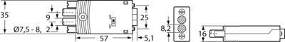 154039 ERNI Interface Connectors, Bus Connectors