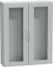 Control cabinet, (H x W x D) 1250 x 1000 x 320 mm, IP65, polyester, light gray, NSYPLA12103TG