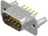 D-Sub plug, 9 pole, standard, equipped, straight, solder pin, 163A16159X