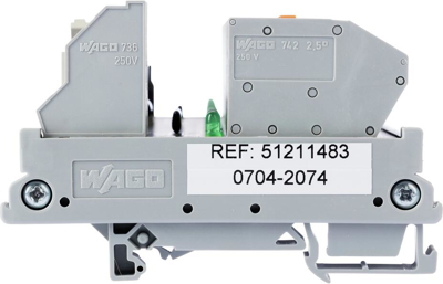 704-2074 WAGO Transfer Modules for Mounting Rail Image 3