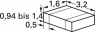 Ceramic capacitor, 1 µF, 16 V (DC), ±10 %, SMD 1206, X7R, 1206YC105KAT2A