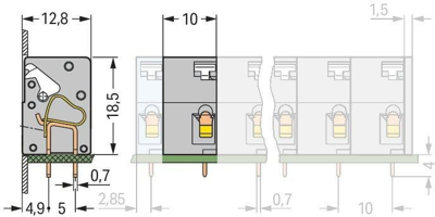 741-903 WAGO PCB Terminal Blocks Image 2