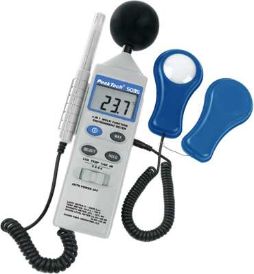 P 5035 PeakTech Luxmeter, Sound Level Meter, Magnetic Field Tester Image 1