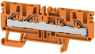 Through terminal block, push-in connection, 0.5-4.0 mm², 4 pole, 32 A, 8 kV, orange, 1934020000