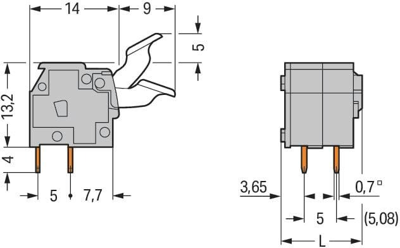 255-424/000-009/999-950 WAGO PCB Terminal Blocks Image 2