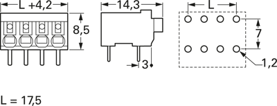 1824460000 Weidmüller PCB Terminal Blocks Image 2