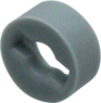 Distance piece, round, Ø 5 mm, (L x H) 2.2 x 12.5 mm, light gray, for single pushbutton, 5.30.109.010/0756