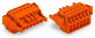 Socket header, 5 pole, pitch 5.08 mm, angled, orange, 231-2305/037-000