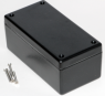 ABS enclosure, (L x W x H) 131 x 66 x 55 mm, black (RAL 9005), IP65, 1594DWBK