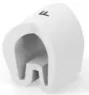 PVC cable maker, imprint "F", (L) 4.5 mm, max. bundle Ø 2 mm, white, EC4998-000