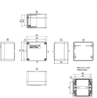 1305810000 Weidmüller General Purpose Enclosures Image 2