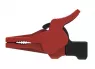 Safety alligator clip, red, max. 34 mm, L 88.5 mm, CAT III, CAT IV, socket 4 mm, SAK 9230 NI / RT