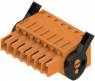 Socket header, 7 pole, pitch 3.5 mm, straight, orange, 1691620000