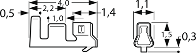 SZH-002T-P0.5 JST Crimp Contacts Image 2