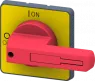 Operating toggle, four hole/front mounting, red/yellow, for 3LD2/3LD5/3LD23/24, 3LD9243-3B