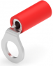 Insulated ring cable lug, 0.26-1.65 mm², AWG 22 to 16, 5 mm, red