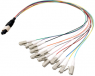 Fanout cable, MTP-M to LC, 1 m, OM4, multimode 50/125 µm