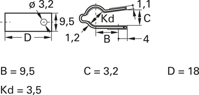 611 03 03 FGC-3 Thora Cable Holders Image 2