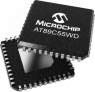 8051 microcontroller, 8 bit, 24 MHz, PLCC-44, AT89C55WD-24JU