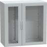 Control cabinet, (H x W x D) 1250 x 1250 x 620 mm, IP65, polyester, light gray, NSYPLA12126TG