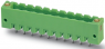 Pin header, 9 pole, pitch 5 mm, straight, green, 1924486