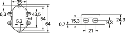 FN2010-6-06 Schaffner Interference suppression filter Image 2