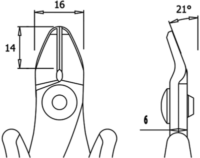 1755 Wetec Side Cutters, Tip Cutters Image 2