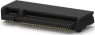 Socket header, 67 pole, pitch 0.5 mm, angled, black, 2199119-5