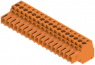 Socket header, 17 pole, pitch 3.5 mm, straight, orange, 1620290000