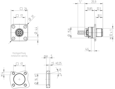 22402 Lumberg Automation Sensor-Actuator Connectors