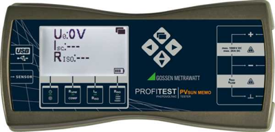 PROFITEST PV SUN MEMO Gossen Metrawatt Electric Installation and Insulation Testers Image 1