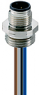 Plug, M12, 8 pole, crimp connection, screw locking, straight, 83984