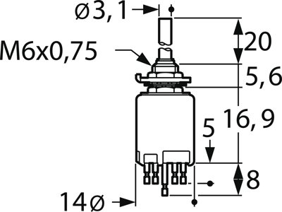 9030.0100 Marquardt Rotary Switches and Selector Switches Image 2