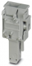 Plug, screw connection, 0.2-6.0 mm², 1 pole, 41 A, 8 kV, gray, 3060791