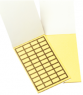 Acrylic Label, (L x W) 15 x 6 mm, yellow, Sheet