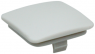 Cap, square, (L x W x H) 14.2 x 14.2 x 5.85 mm, white, for single pushbutton, 5.46.654.059/0227