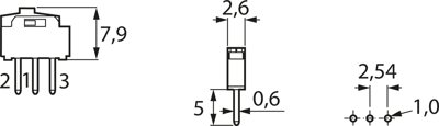 NK236H APEM Slide Switches and Coding Switches