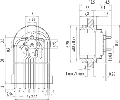 09 0474 65 08 binder Other Circular Connectors Image 2