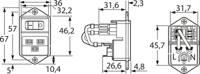 EC11.0021.001 SCHURTER Device Connectors Image 2