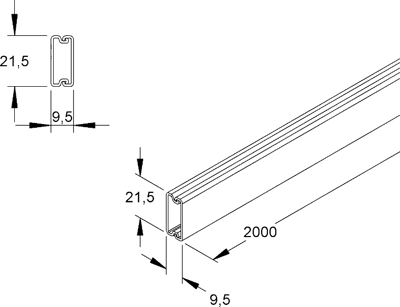 HKL1022.6 Kleinhuis Cable Channels Image 2