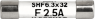 Microfuses 6.3 x 32 mm, 1.25 A, F, 500 V (DC), 500 V (AC), 1.5 kA breaking capacity, 8020.5069