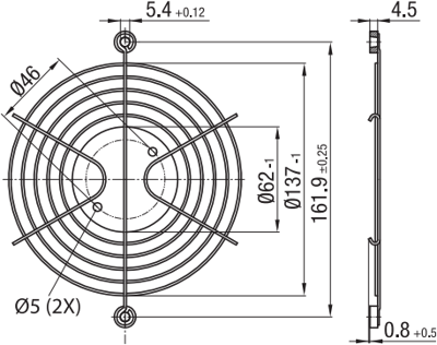 LZ 24 ebm-papst Finger Guards, Fan Covers Image 2