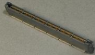Pin header, 228 pole, pitch 0.64 mm, straight, black, 5767082-6
