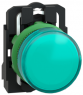Signal light, illuminable, waistband round, green, mounting Ø 22 mm, XB5AVG3