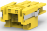 Socket housing, 2 pole, pitch 2.5 mm, straight, yellow, 1-2299959-1