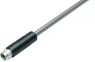 Sensor actuator cable, M8-cable plug, straight to open end, 3 pole, 2 m, PVC, black, 4 A, 79 3409 42 03